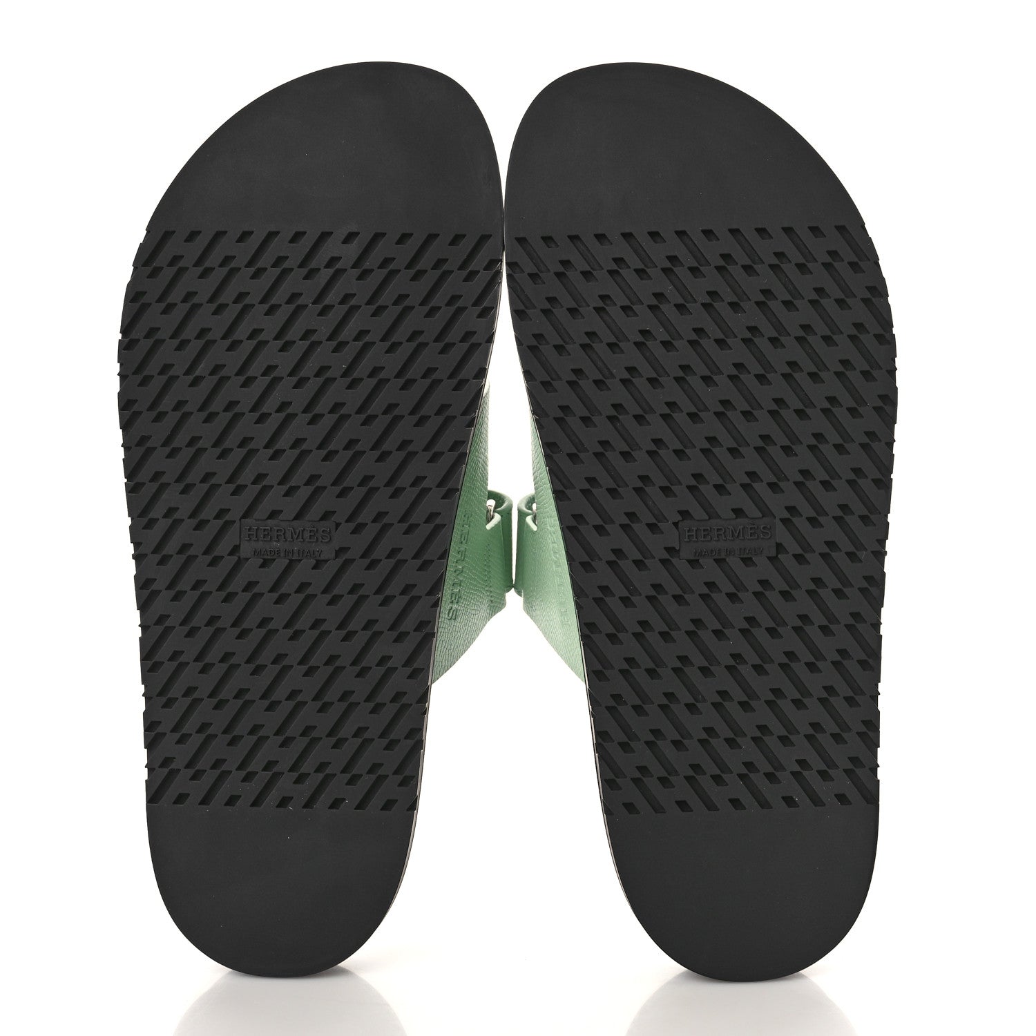 Hermes Epsom Womens Chypre Sandals 39 Vert Jade 6 of 10
