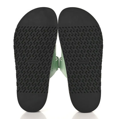 Hermes Epsom Womens Chypre Sandals 39 Vert Jade 6 of 10
