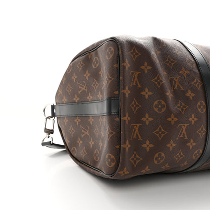 Louis Vuitton Monogram Macassar Keepall Bandouliere 45 13 of 18