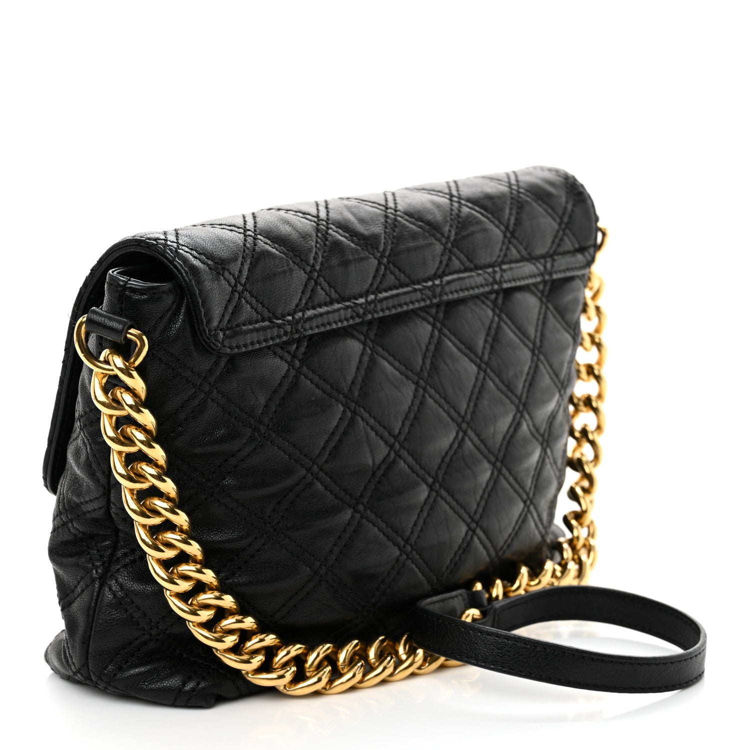 Marc Jacobs Lambskin Quilted The Large Single Flap Black 3 of 10