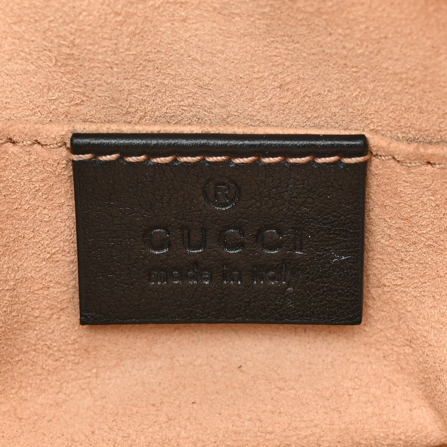 Gucci Calfskin Matelasse Mini GG Marmont Chain Shoulder Bag Black 6 of 12
