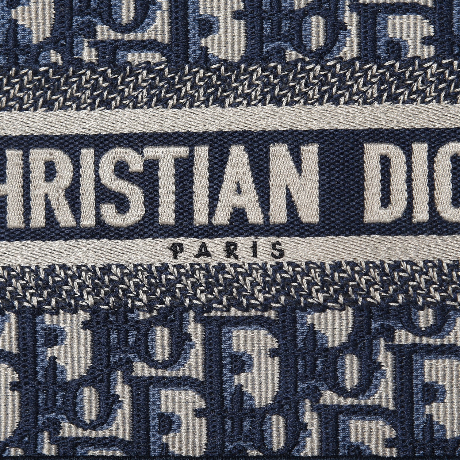 Christian Dior Oblique Mini Book Tote Blue Multicolor 9 of 10