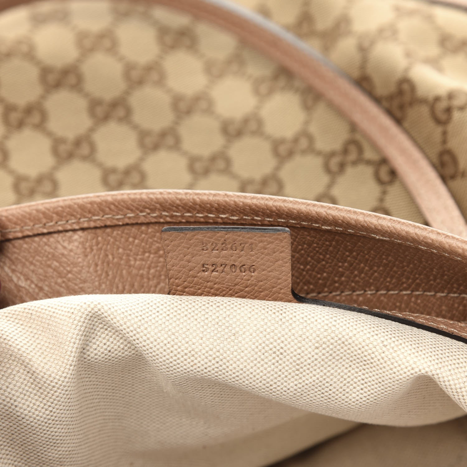 Gucci Monogram Medium Bree Zippered Tote Beige Dark Cipria 7 of 11