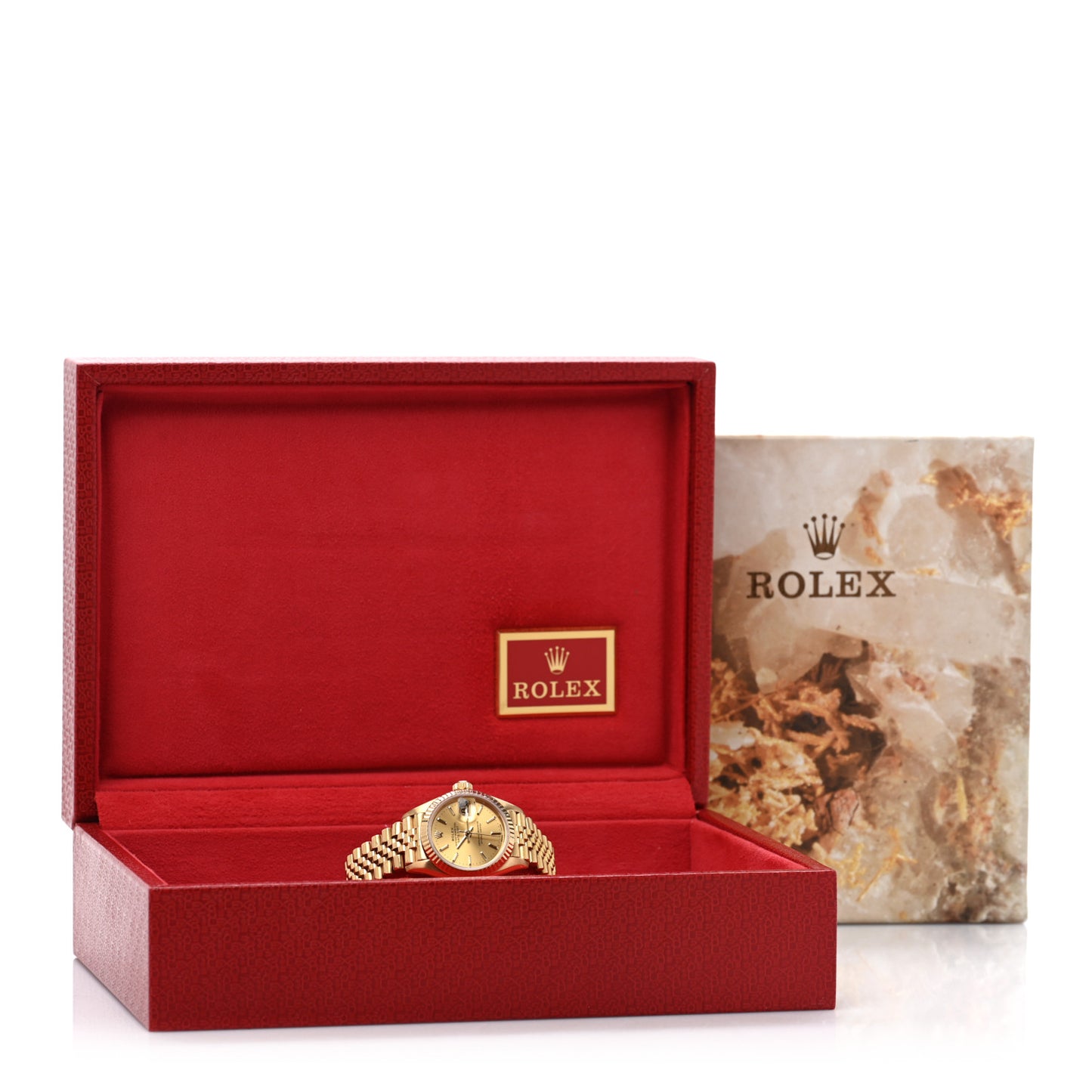 18K Yellow Gold 26mm Oyster Perpetual Datejust Watch Champagne 69178