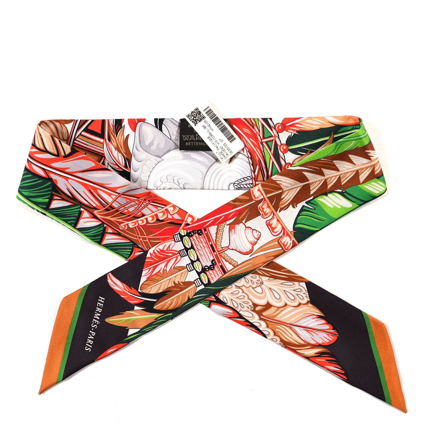 Silk La Danse Pacifique Twilly Vert Vif Corail