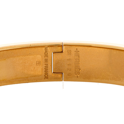 Hermes Enamel Narrow Clic Clac H Bracelet PM Craie 3 of 5