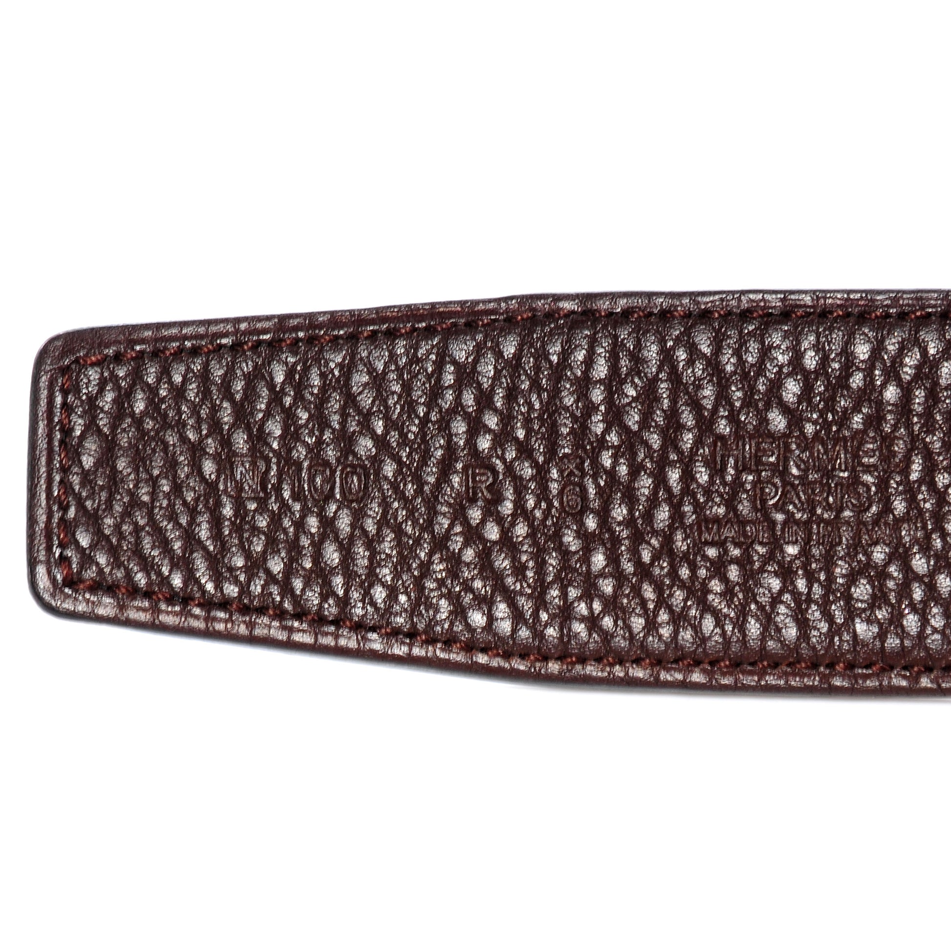 Hermes Box Togo Reversible 32mm Belt Strap 100 Noir Ebene 3 of 6