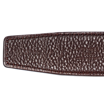 Hermes Box Togo Reversible 32mm Belt Strap 100 Noir Ebene 3 of 6