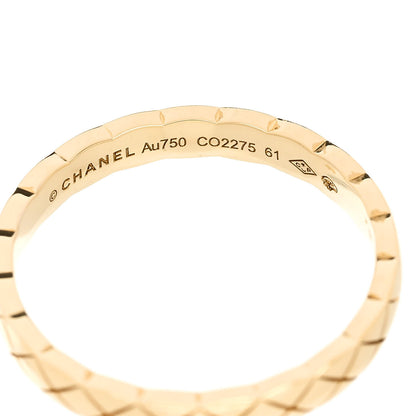 Chanel 18K Yellow Gold Mini Coco Crush Ring 61 9.5 4 of 5
