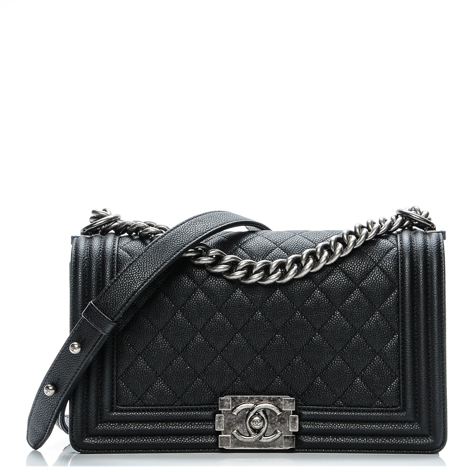 Chanel Caviar Quilted Medium Boy Flap Black 1 of 7