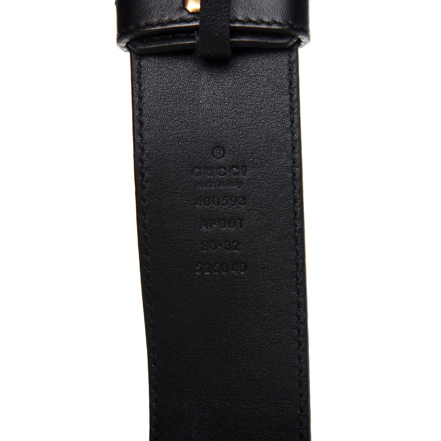 Gucci Calfskin Double G 40mm Belt 80 32 Black 3 of 9