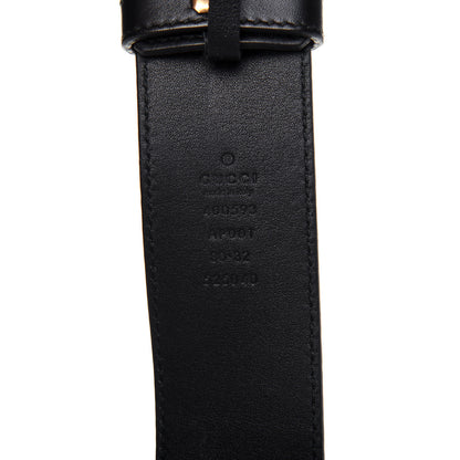 Gucci Calfskin Double G 40mm Belt 80 32 Black 3 of 9