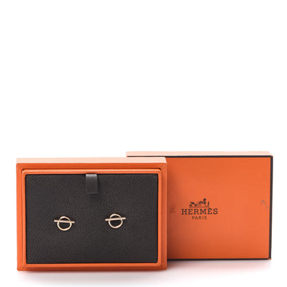 Hermes 18K Rose Gold PM Echappee Earrings 5 of 5