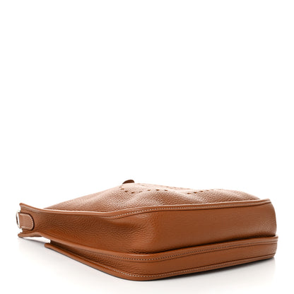 Hermes Taurillon Clemence Evelyne III PM Gold 4 of 10