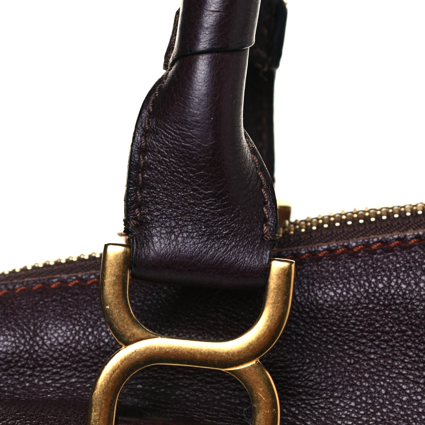 Calfskin Large Marcie Satchel Truffle