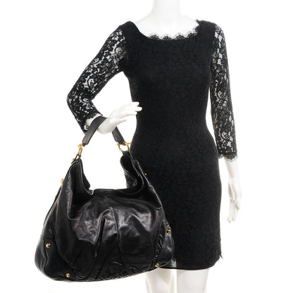 Gucci Leather Large Jockey Hobo Black 2 of 7