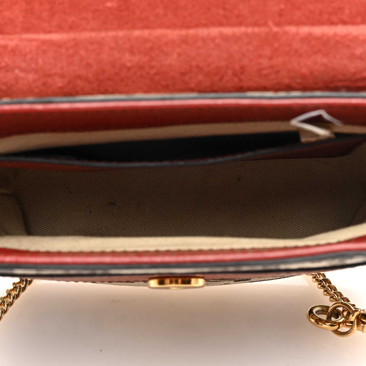 Calfskin Lizard Embossed Small Aby Lock Sepia Brown