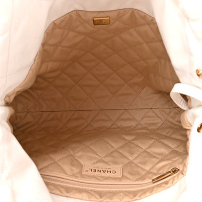 Chanel Shiny Calfskin Quilted Small Chanel 22 White 6 of 14
