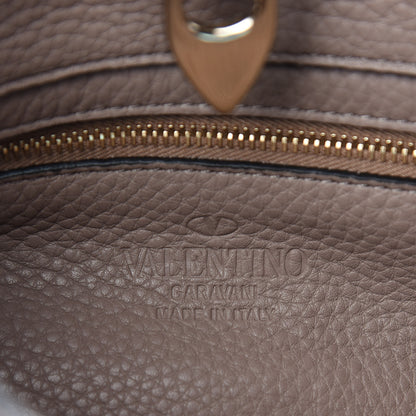 Valentino Garavani Pebbled Calfskin Mini Rockstud Flip-Lock Messenger Bag Poudre 6 of 9