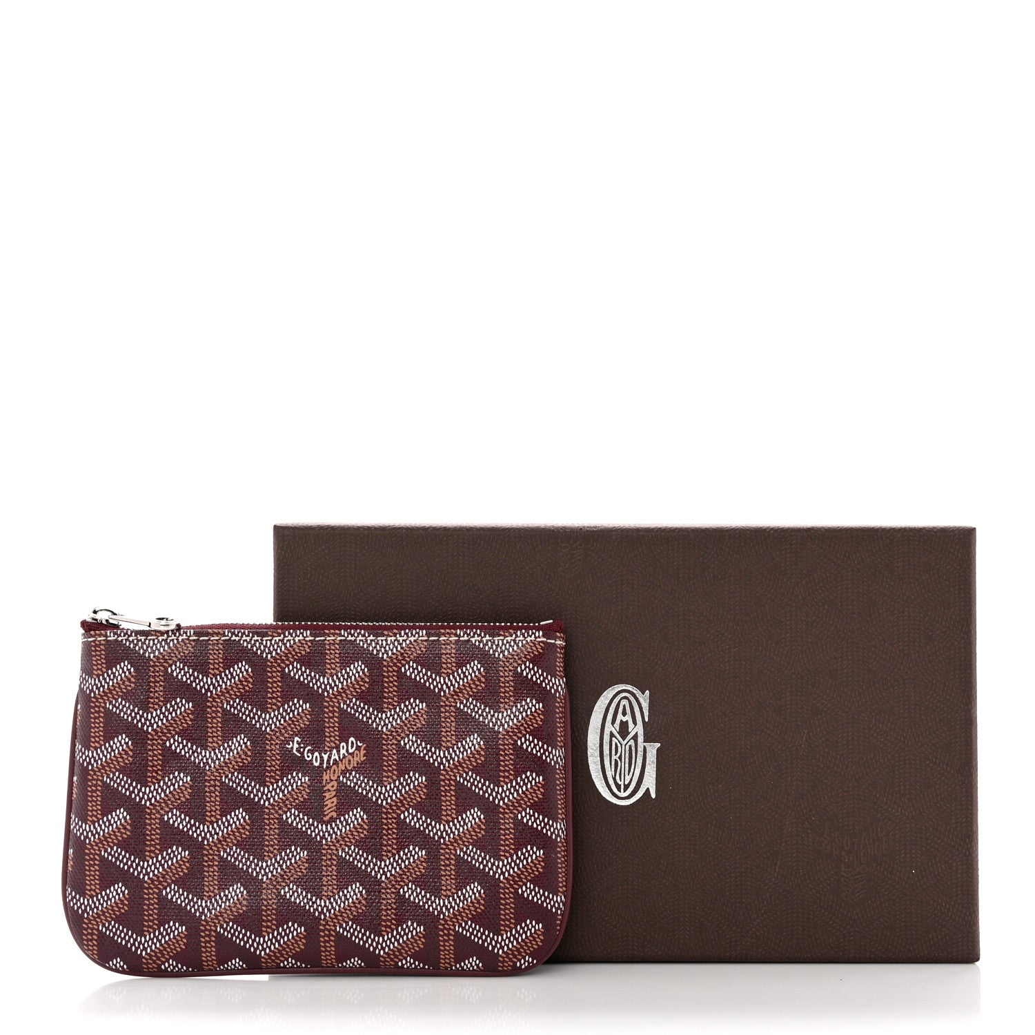 Goyard Goyardine Mini Senat Pochette Burgundy 8 of 8