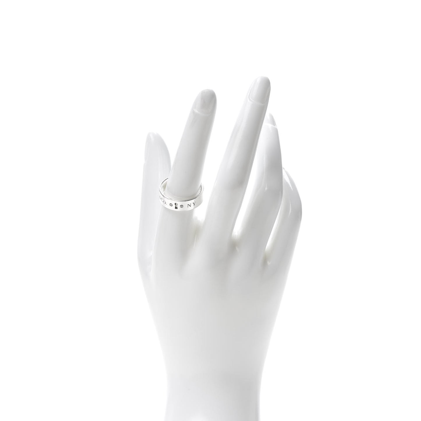 Sterling Silver Diamond Locks Ring 58 8.25