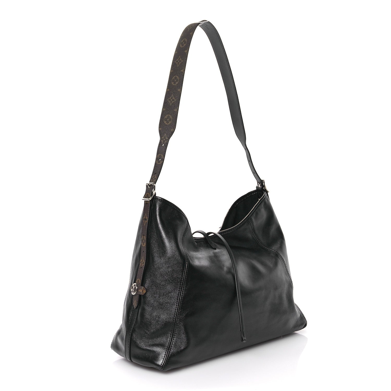 Louis Vuitton Lambskin CarryAll Vibe MM Black 4 of 11
