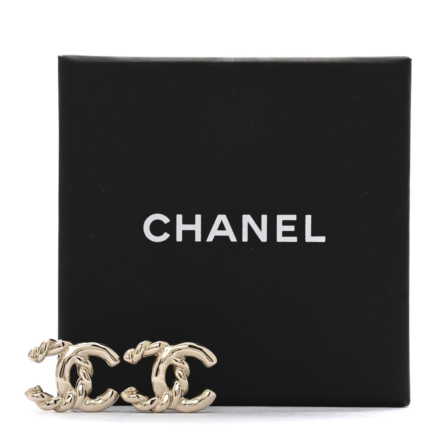Twisted CC Earrings Gold