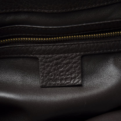 Gucci Deerskin Hip Bamboo Messenger Bag Dark Cocoa 5 of 12