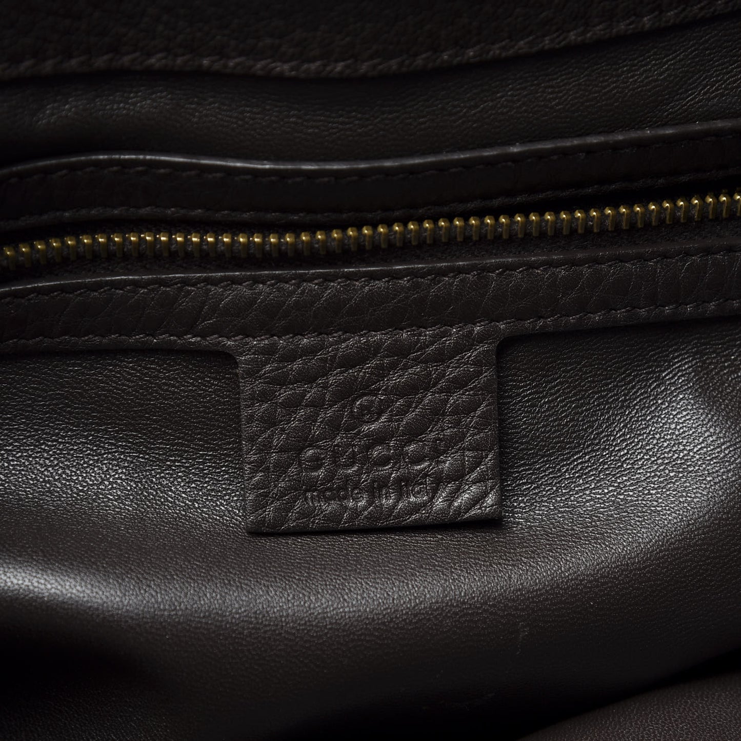Deerskin Hip Bamboo Messenger Bag Dark Cocoa