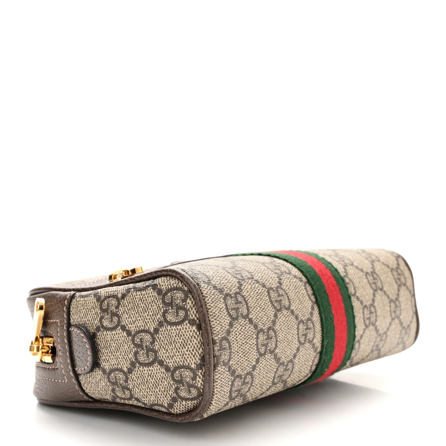 Gucci GG Supreme Monogram Web Small Ophidia Belt Bag 85 34 Dark Brown 4 of 12