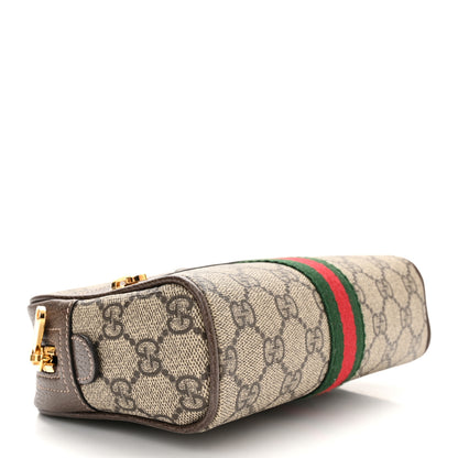 Gucci GG Supreme Monogram Web Small Ophidia Belt Bag 85 34 Dark Brown 4 of 12