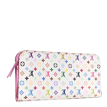 Louis Vuitton Monogram Multicolor Insolite Wallet White Litchi 3 of 8