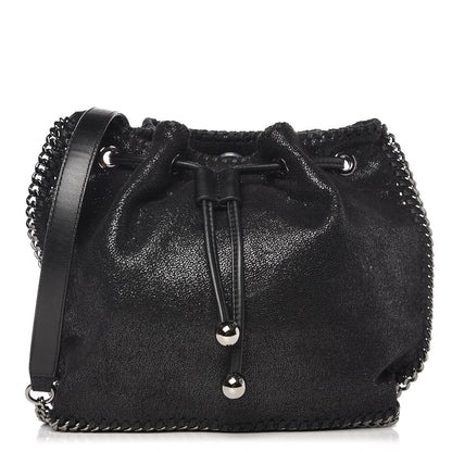 Stella McCartney Shaggy Deer Small Falabella Bucket Bag Black 1 of 8