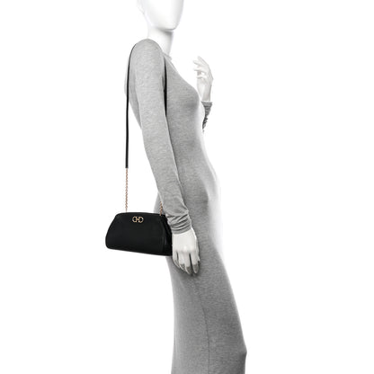 Salvatore Ferragamo Calfskin Small Gancini Crossbody Black 2 of 9