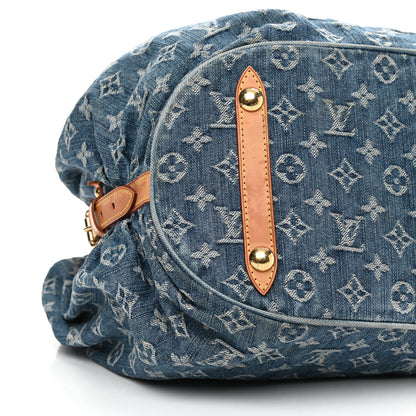 Louis Vuitton Denim Mahina XL Blue 7 of 9