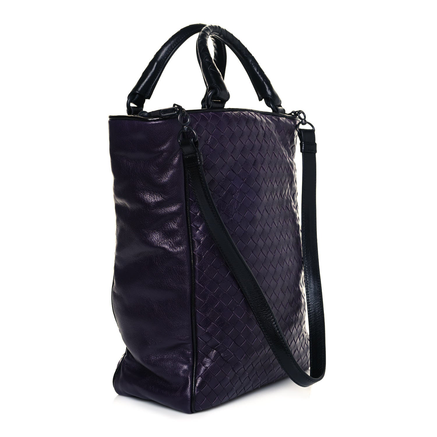 Bottega Veneta Nappa Intrecciato Tote Turbolence Black 3 of 17