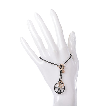 Hermes Sterling Silver 18K Rose Gold Crazy Caleche Bracelet 2 of 6