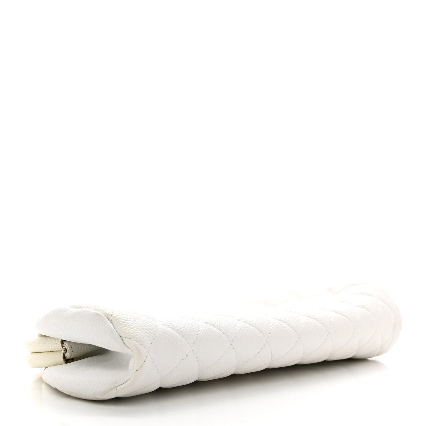Caviar Quilted Timeless Clutch White