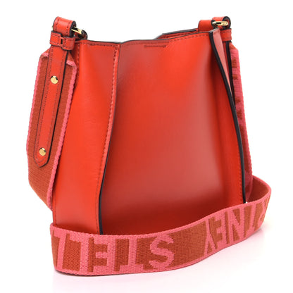Stella McCartney Eco Alter Nappa Perforated Logo Tiny Crossbody Orange 2 of 5