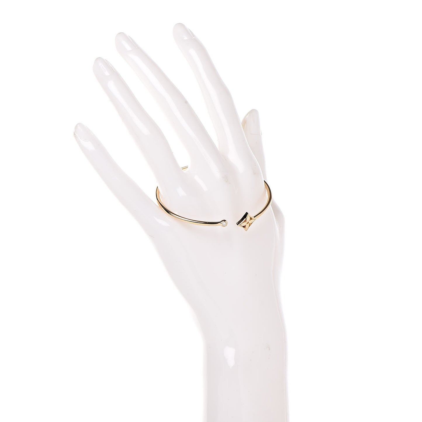18K Yellow Gold Diamond Idylle Blossom Twist Bracelet