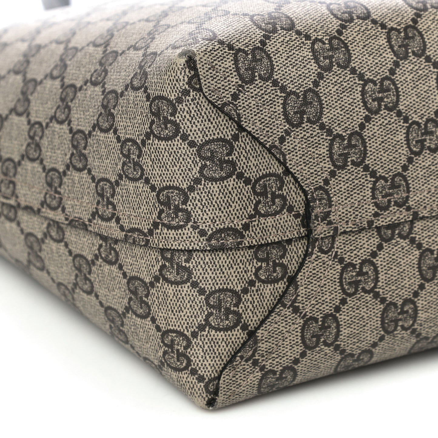 Calfskin GG Supreme Monogram Medium Reversible Tote Black