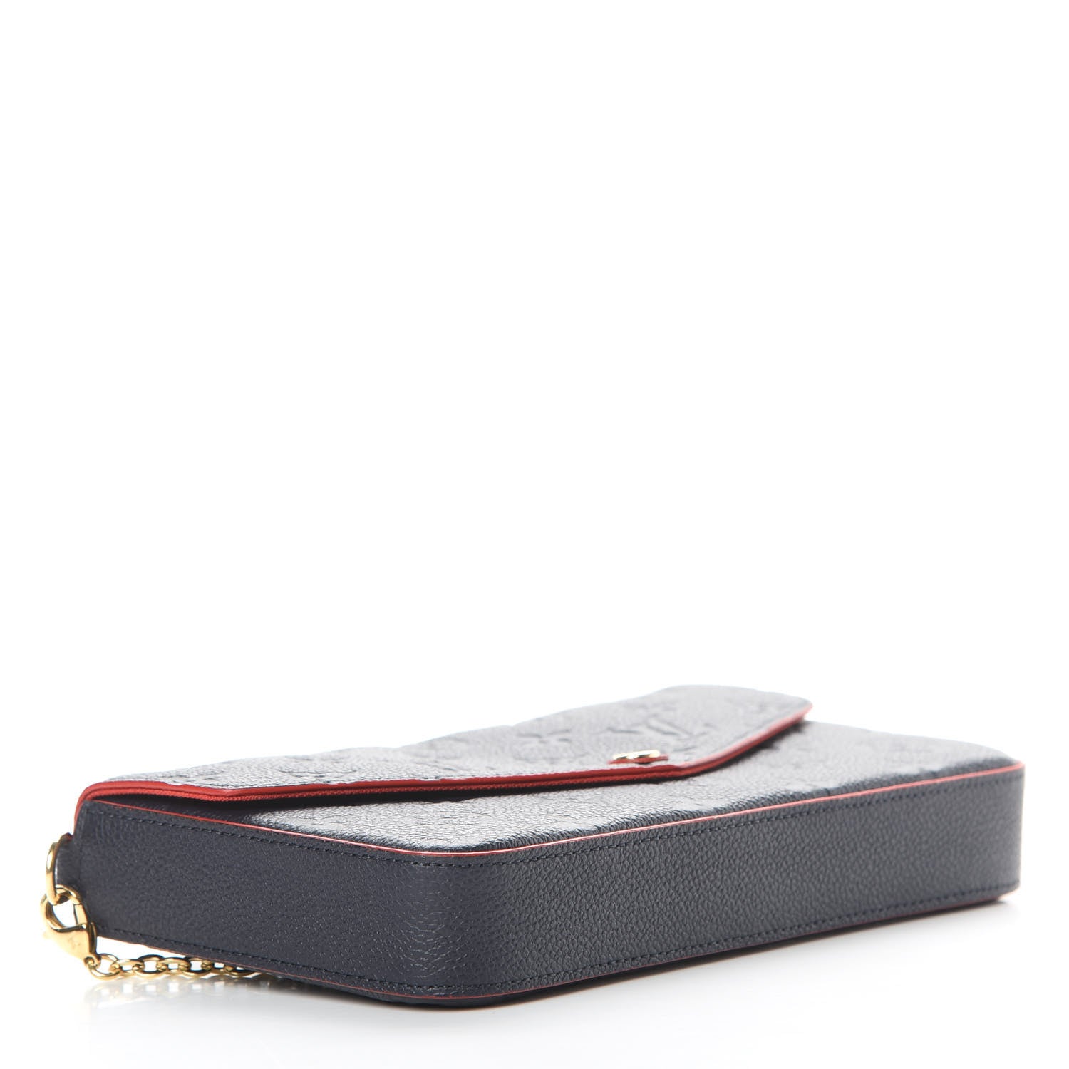 Louis Vuitton Empreinte Pochette Felicie Chain Wallet Marine Rouge 5 of 12