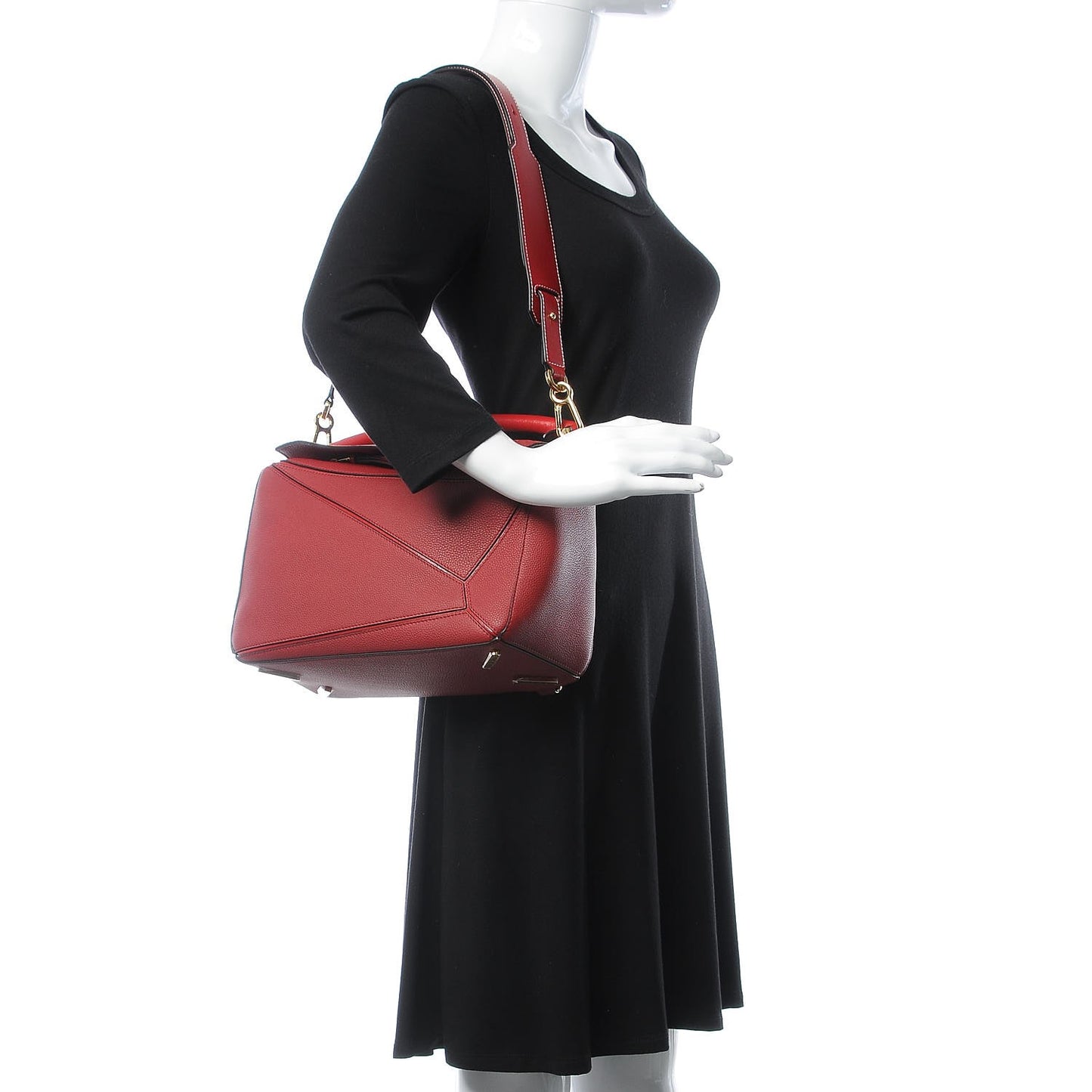 Calfskin Puzzle Bag Rouge