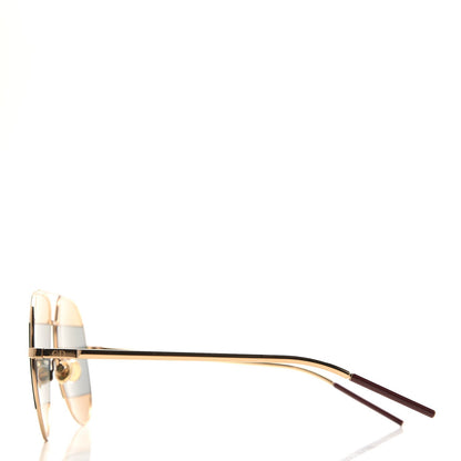 Christian Dior Split 1 Aviator Sunglasses Gold 3 of 8