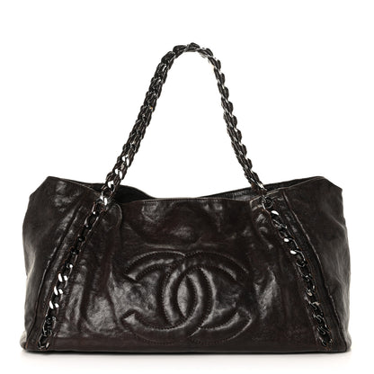 Chanel Glazed Caviar East West Modern Chain Tote Brown 1 of 13