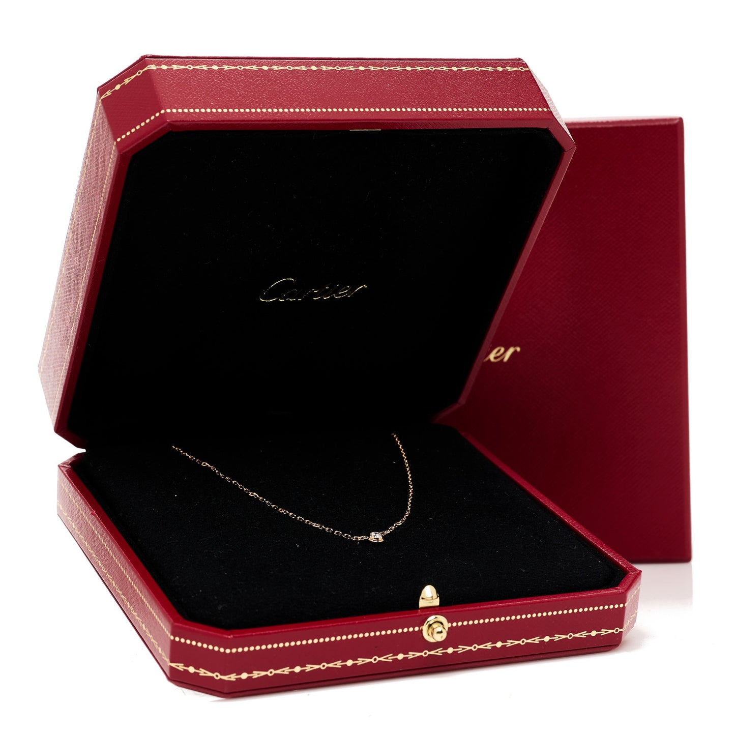 18K Yellow Gold Diamond XS D'Amour Pendant Necklace