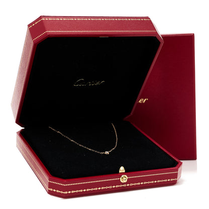 Cartier 18K Yellow Gold Diamond XS D'Amour Pendant Necklace 7 of 7