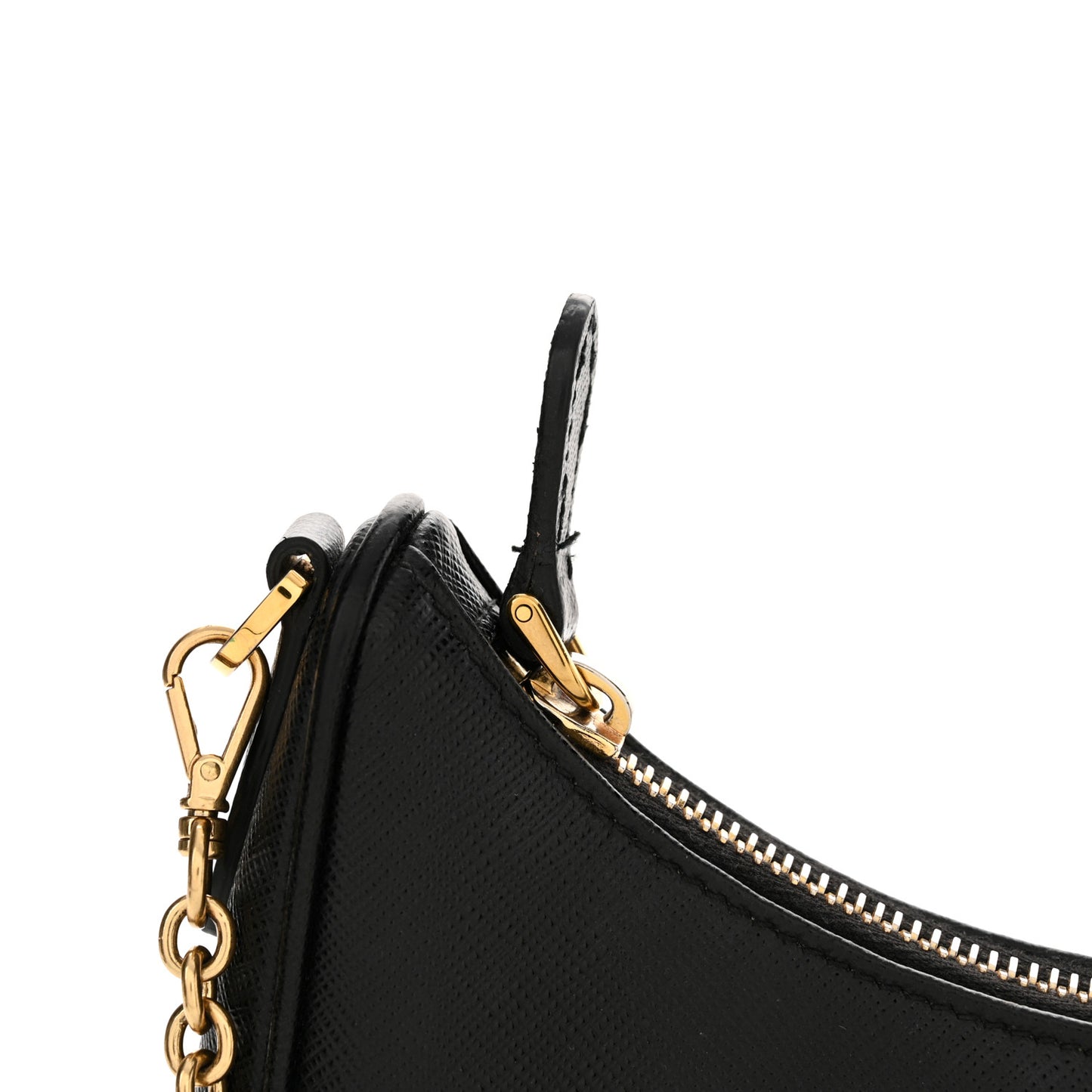 Saffiano Lux Re-Edition 2005 Shoulder Bag Black