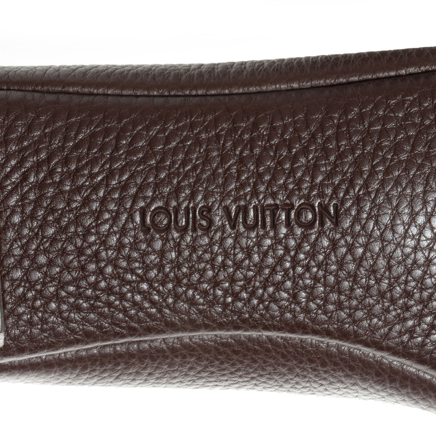 Louis Vuitton Pebbled Leather Oxford Ballerina Flats 42 Marron 6 of 8