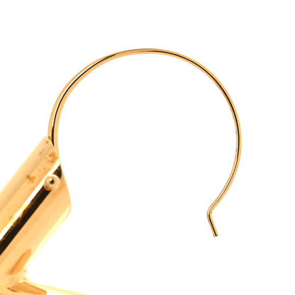 Louis Vuitton Crystal Essential V Single Hoop Earring Gold 3 of 5